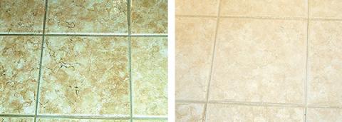 Commercial Tile Cleaning Before & After in Jacksonville